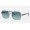 Ray Ban Square II RB1973 Blue Transparent Green Sunglasses