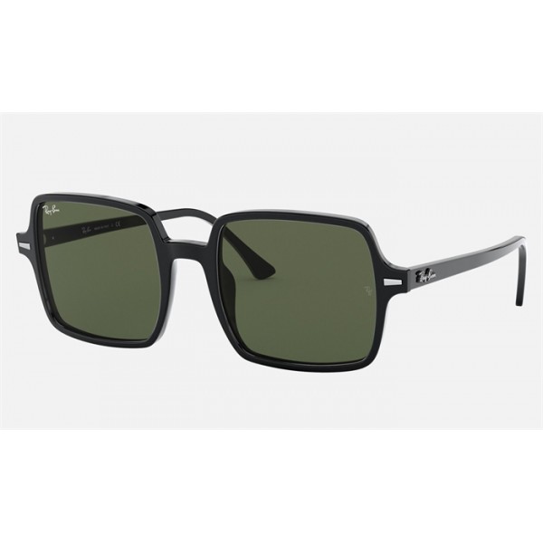 Ray Ban Square II RB1973 Green Classic Black Sunglasses