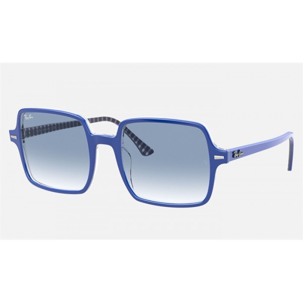 Ray Ban Square II RB1973 Light Blue Blue Sunglasses