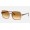 Ray Ban Square II RB1973 Light Brown Transparent Brown Sunglasses