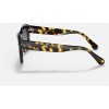 Ray Ban State Street Fleck RB2186 Yellow Havana Frame Blue Gradient Lens Sunglasses