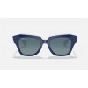 Ray Ban State Street RB2186 Blue Gradient Dark Blue Sunglasses