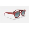 Ray Ban State Street RB2186 Blue Gradient Red Sunglasses