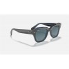Ray Ban State Street RB2186 + Grey Frame Blue Lens Sunglasses
