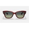 Ray Ban State Street RB2186 + Tortoise Frame Green/Blue Lens Sunglasses