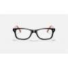 Ray Ban The Timeless RB5228 Demo Lens + Black Red Frame Clear Lens Sunglasses