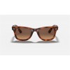 Ray Ban Wayfarer Ease RB4340 Brown Gradient Tortoise Sunglasses