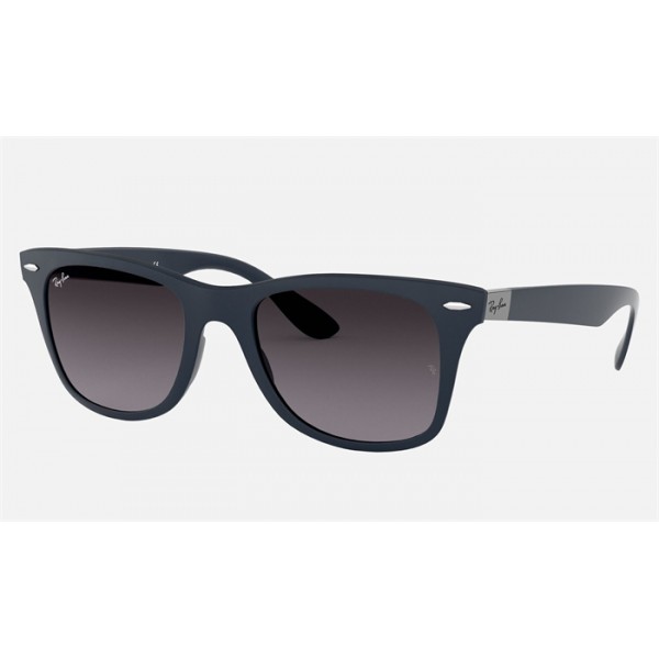 Ray Ban Wayfarer Liteforce RB4195 Grey Gradient Blue Sunglasses